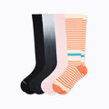 Knee-High Compression Socks - 4 Pack Mix (20-30 mmHg)