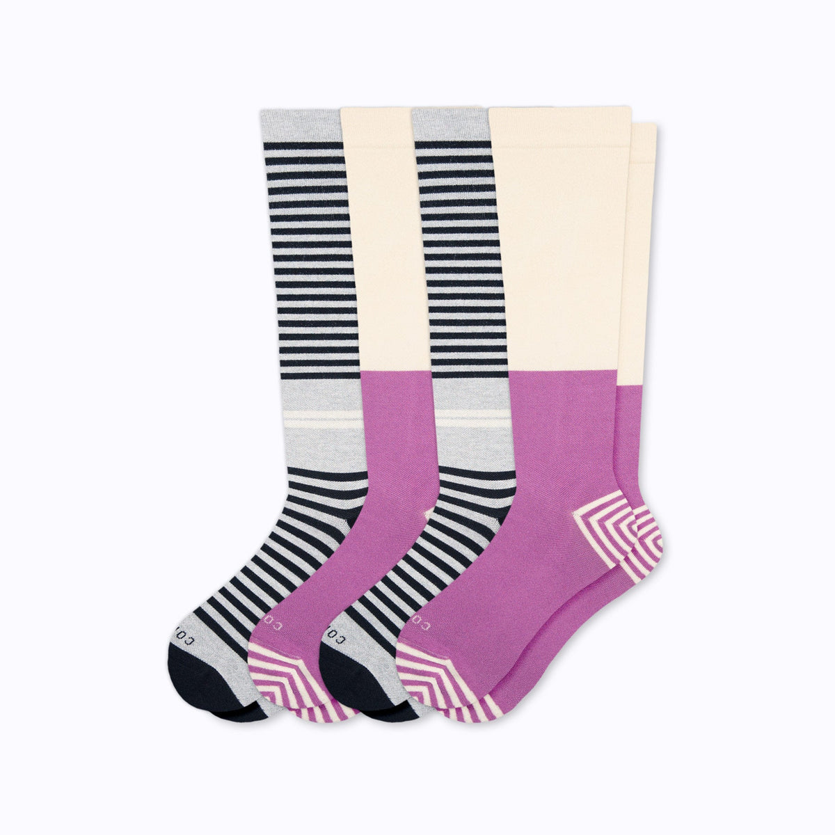 CloudCotton Compression Socks - 4 Pack