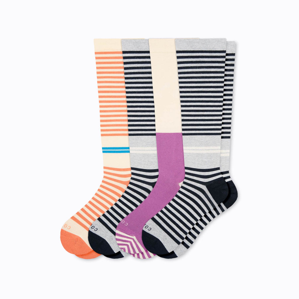 CloudCotton Compression Socks - 4 Pack