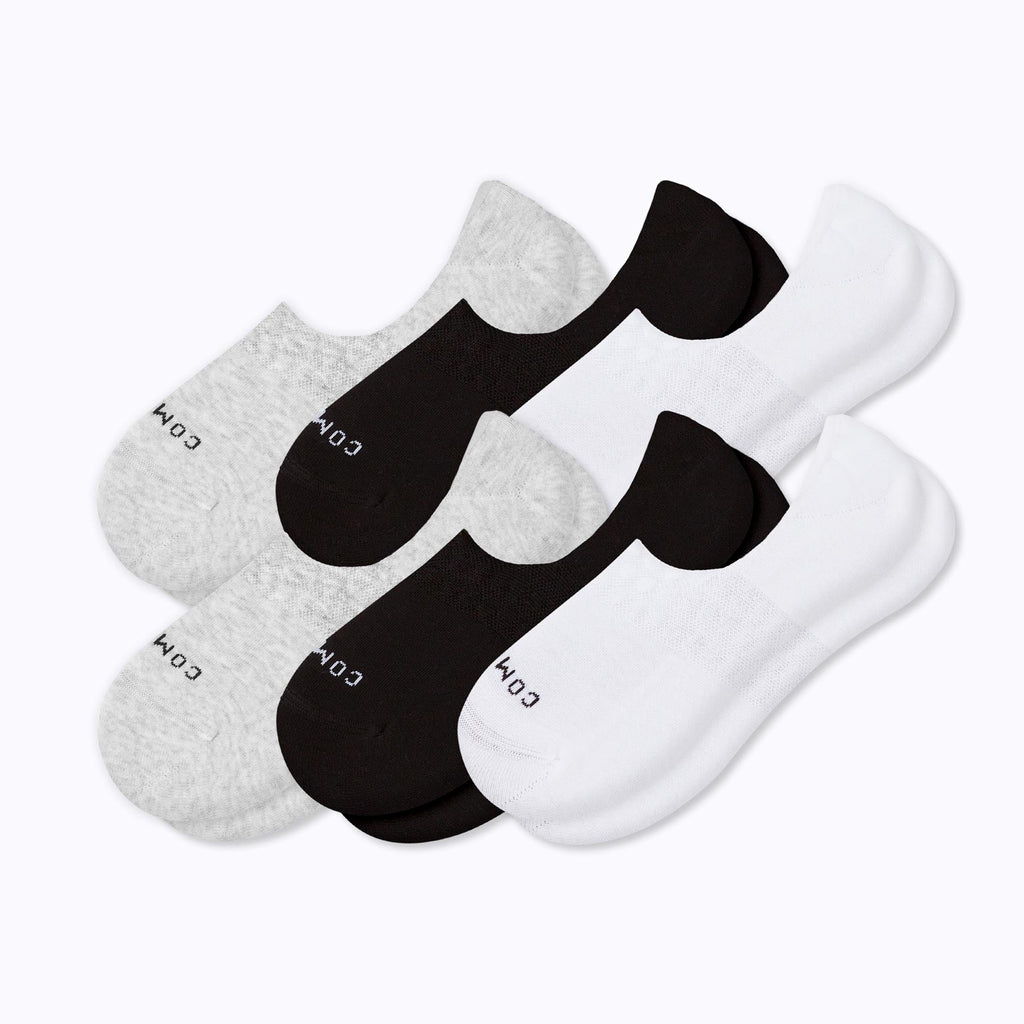 Combed Cotton No Show Socks - 6 Pack