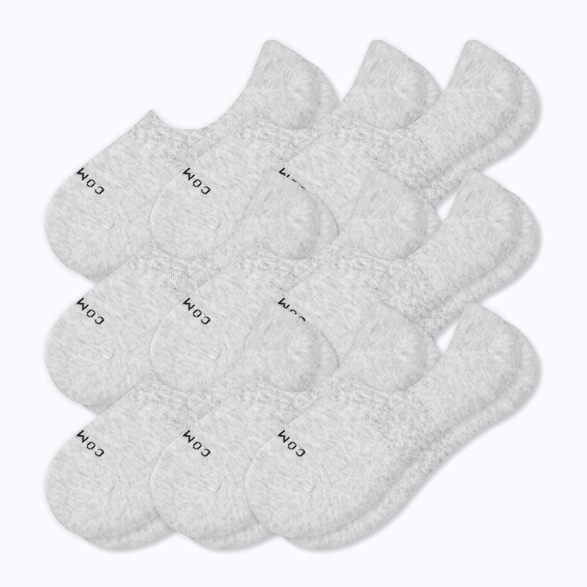 Combed Cotton No Show Socks - 9 Pack