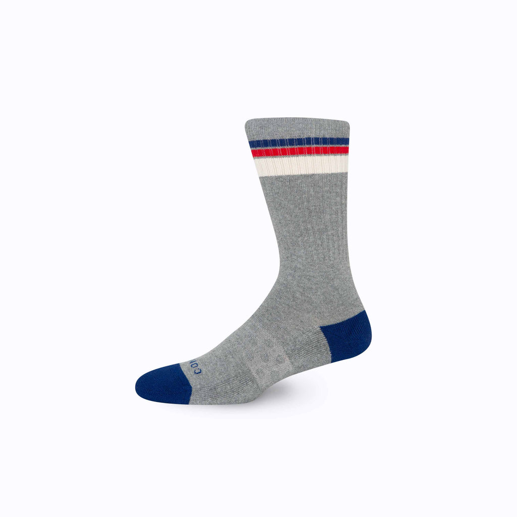 Combed Cotton Crew Socks - Varsity