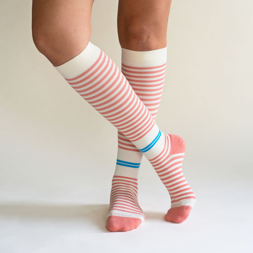 Knee-High Compression Socks - 4 Pack Mix (20-30 mmHg)