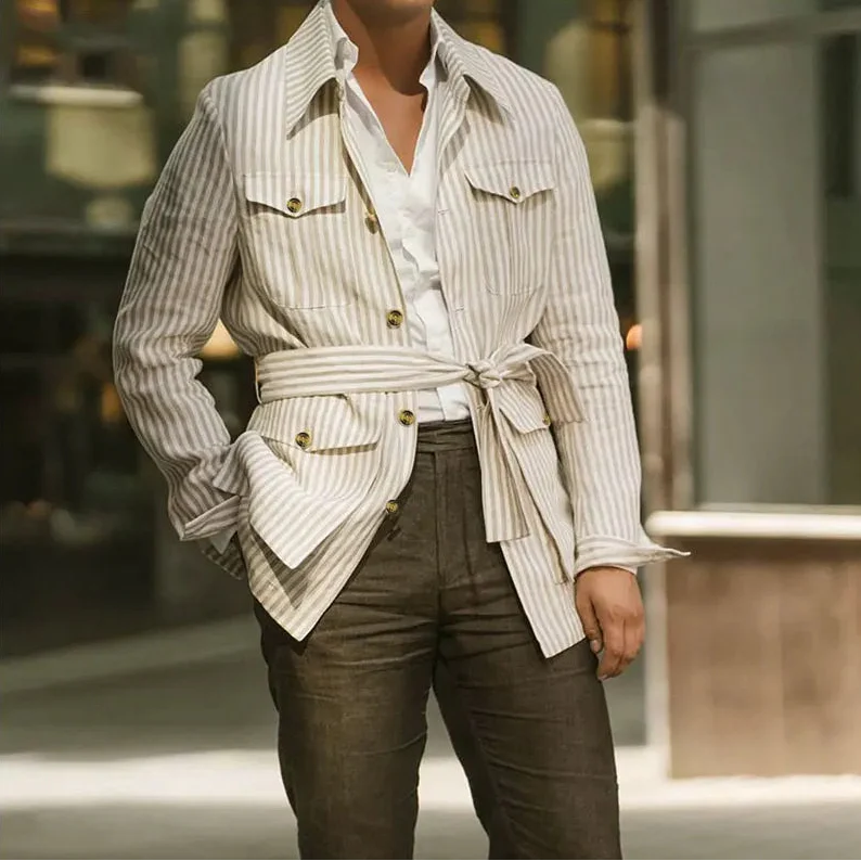 Asher Striped Button Shirt