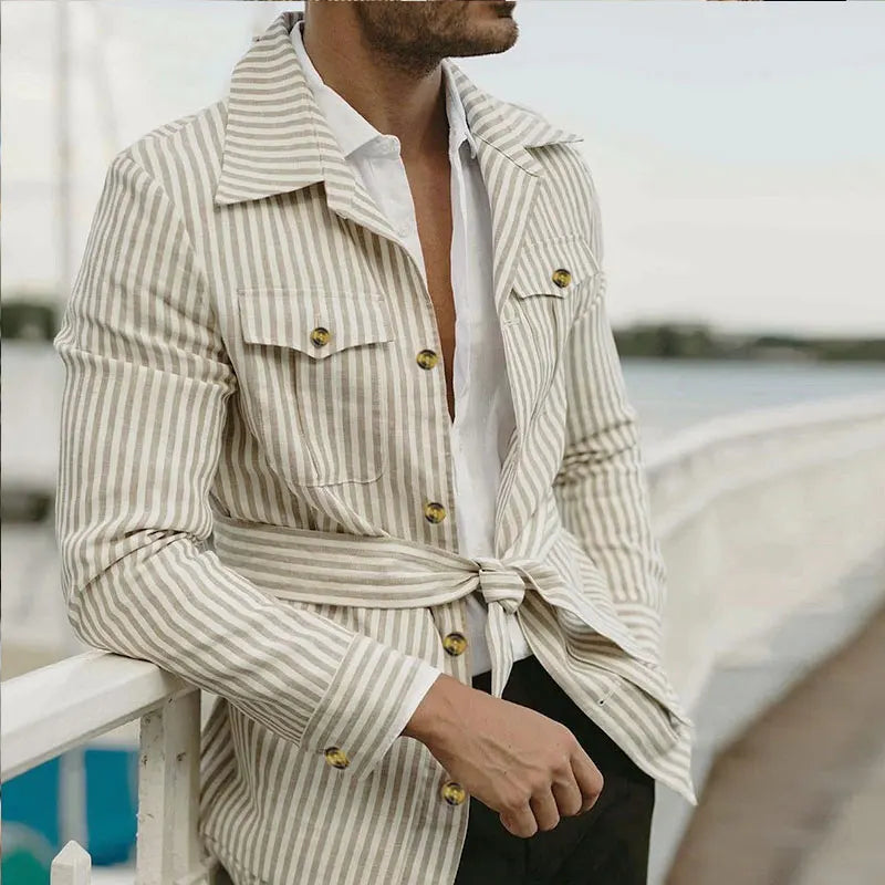 Asher Striped Button Shirt