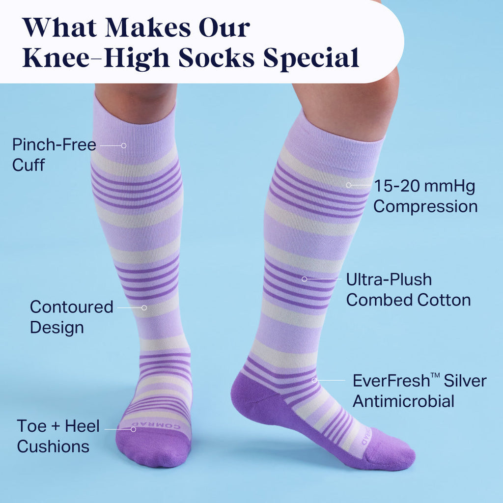CloudCotton Compression Socks - 4 Pack