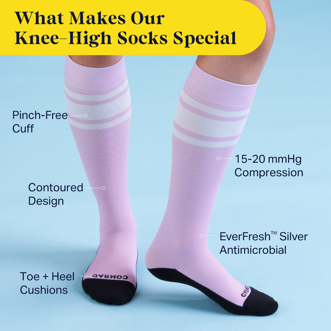 Knee-High Compression Socks - Varsity