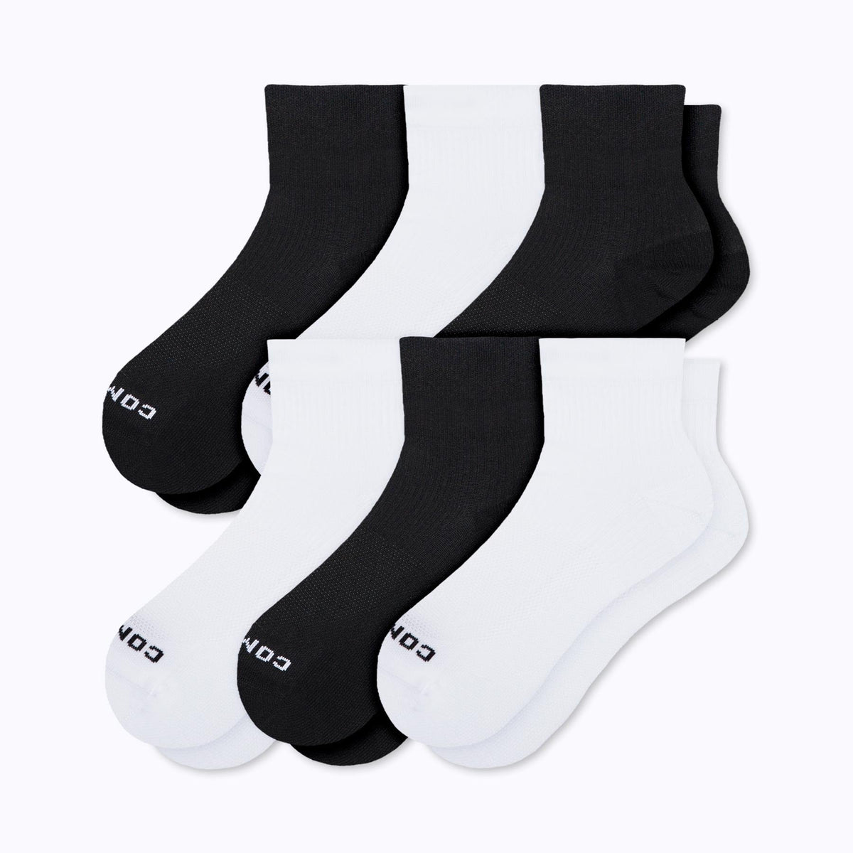 Quarter Ankle Compression Socks - 6 Pack