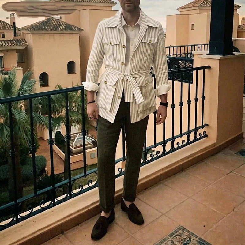 Asher Striped Button Shirt