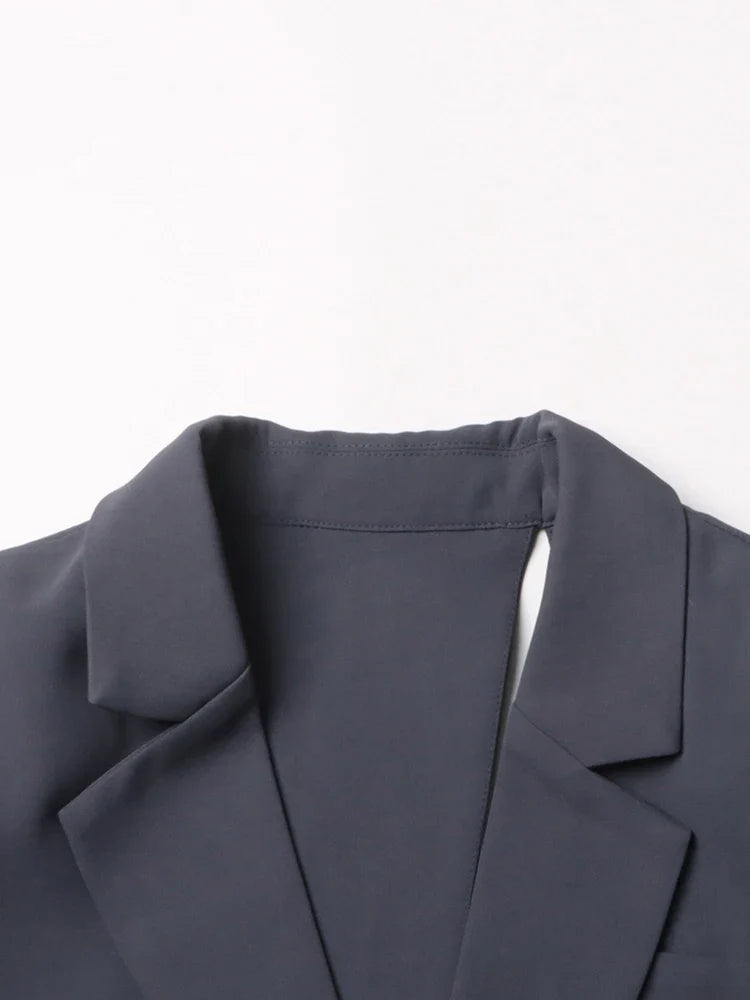 Bell Asymmetric Cutout Blazer