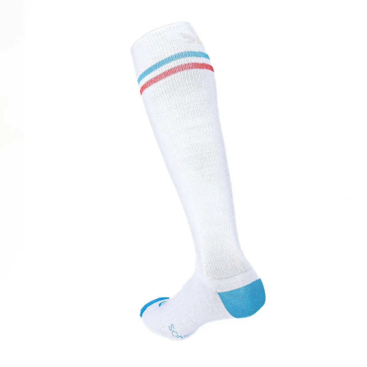 Vintage Tennis blanco rayas azul y rojo Talla L