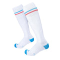 Vintage Tennis blanco rayas azul y rojo Talla L